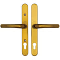 Adjustable Lever Lever UPVC Multipoint Door Handles - 92mm PZ Sprung 196-252mm Screw Centres