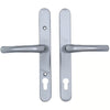 Adjustable Lever Lever UPVC Multipoint Door Handles - 92mm PZ Sprung 196-252mm Screw Centres