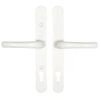 Adjustable Lever Lever UPVC Multipoint Door Handles - 92mm PZ Sprung 196-252mm Screw Centres
