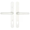 Adjustable Lever Lever UPVC Multipoint Door Handles - 92mm PZ Sprung 196-252mm Screw Centres