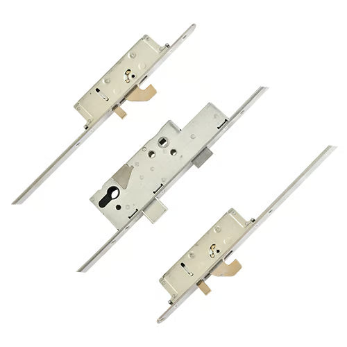Key Turn Latch Deadbolt 2 Hooks 2 Anti Lift Pins Key Wind Multipoint Door Lock