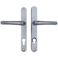 PAS24 Lever Lever UPVC Multipoint Door Handles - 92mm PZ Sprung 215mm Screw Centres
