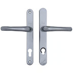 PAS24 Lever Lever UPVC Multipoint Door Handles - 92mm PZ Sprung 215mm Screw Centres