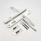 PAS24 Lever Lever UPVC Multipoint Door Handles - 92mm PZ Sprung 215mm Screw Centres