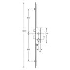 Latch Deadbolt 2 Rollers Lift Lever Multipoint Door Lock