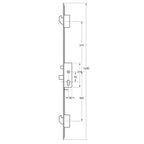 Latch Deadbolt 2 Hooks Lift Lever Multipoint Door Lock