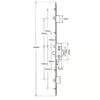 Latch Deadbolt 2 Hooks 4 Rollers Double Spindle Multipoint Door Lock