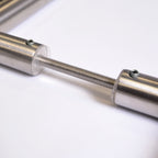 316 Stainless Steel Inline Bar Door Handle, Back to Back Fix