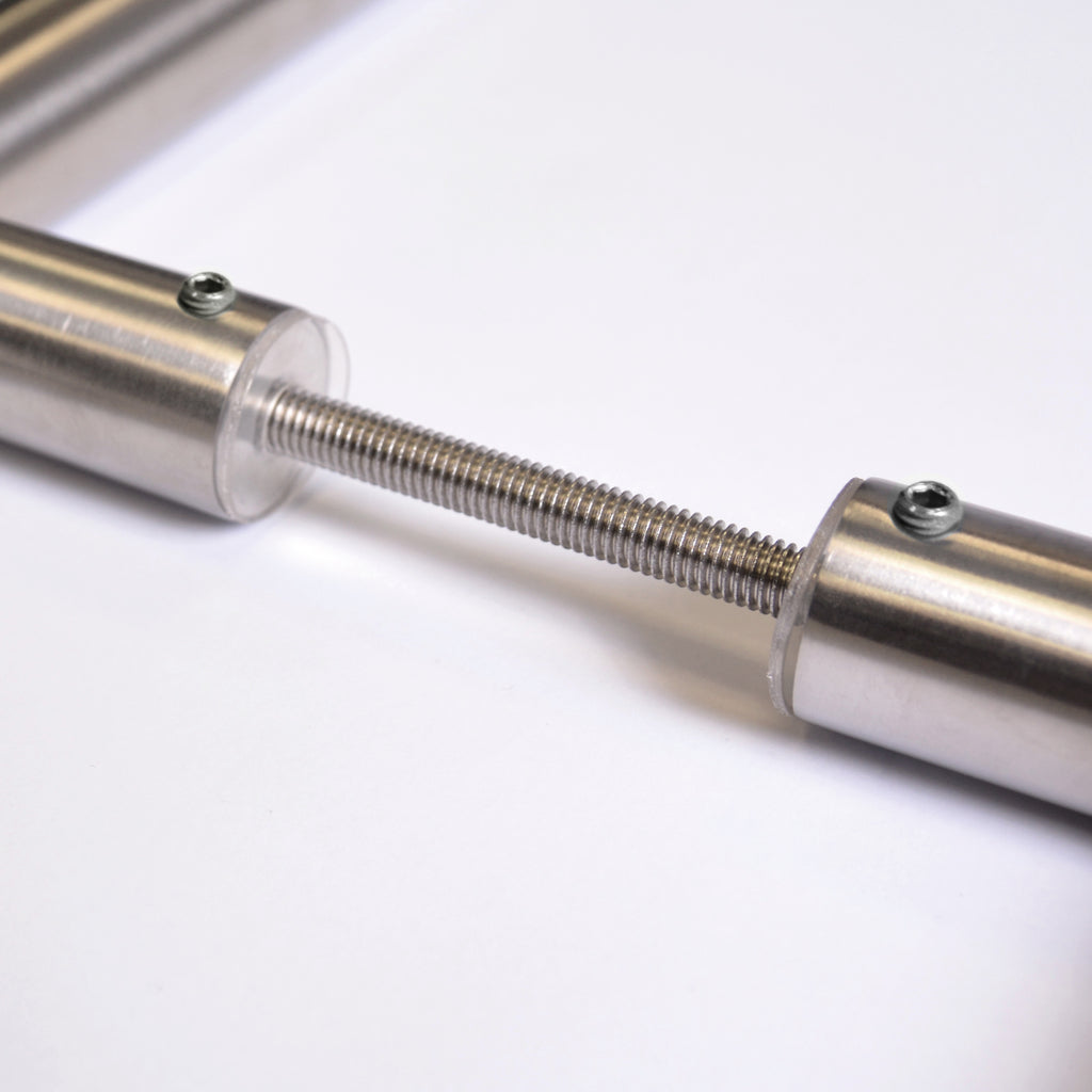316 Stainless Steel Offset Bar Door Handle, Back to Back Fix