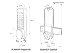BL2005 ECP Easicode Pro Rim Fixed Deadbolt Digital Lock