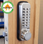 BL2501 FT Fire Tested Tubular Latch Digital Lock with Knob Turn