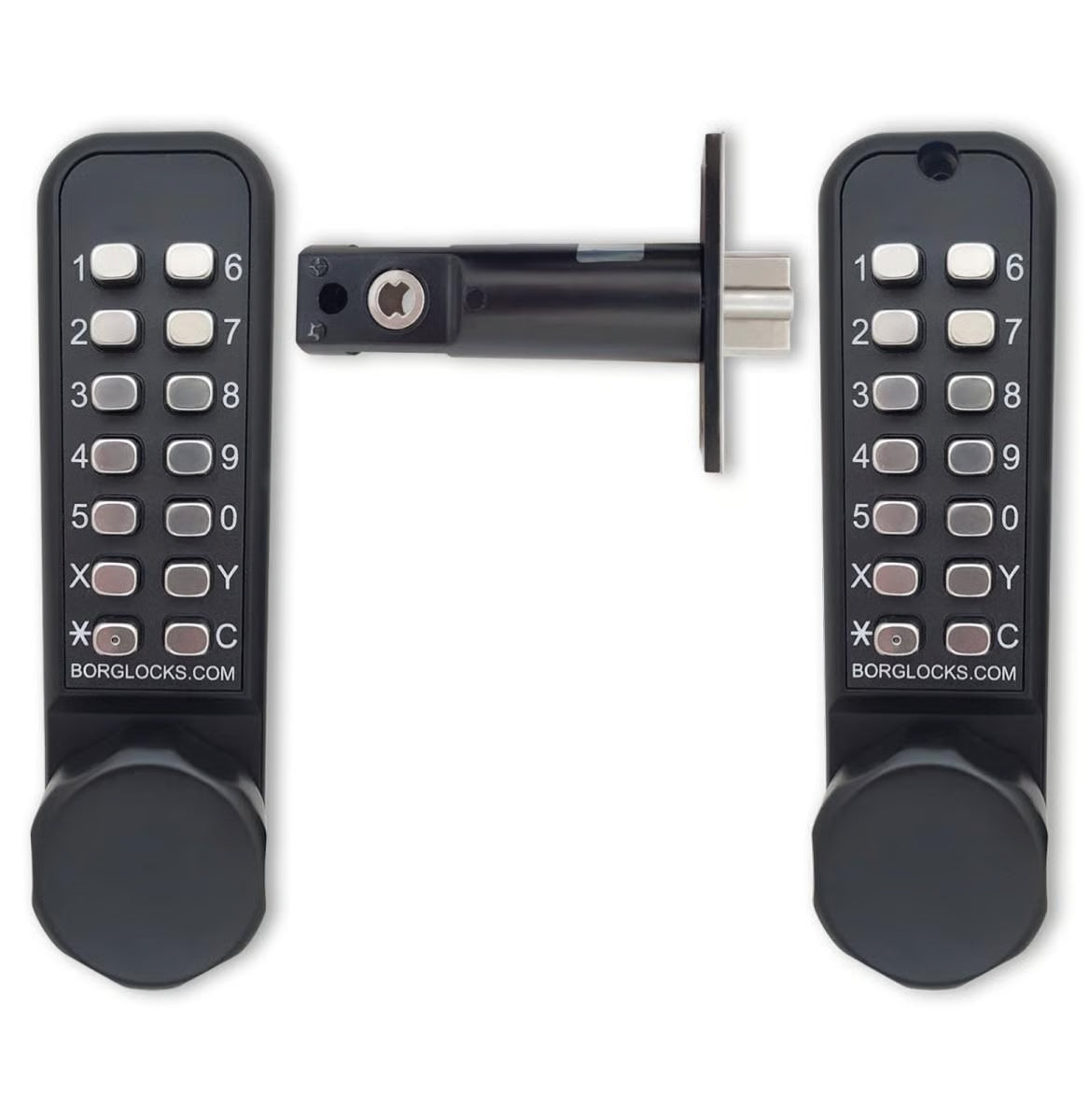 BL2621 ECP Easicode Pro Tubular Latch Back To Back Digital Lock with Knob Turn Marine Grade