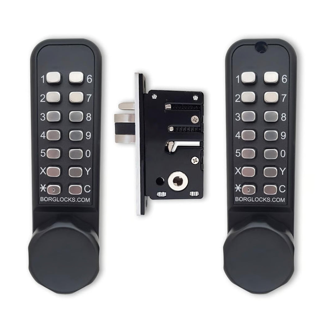 BL2622 ECP Easicode Pro Aluminium Latch Back To Back Digital Lock with Knob Turn Marine Grade