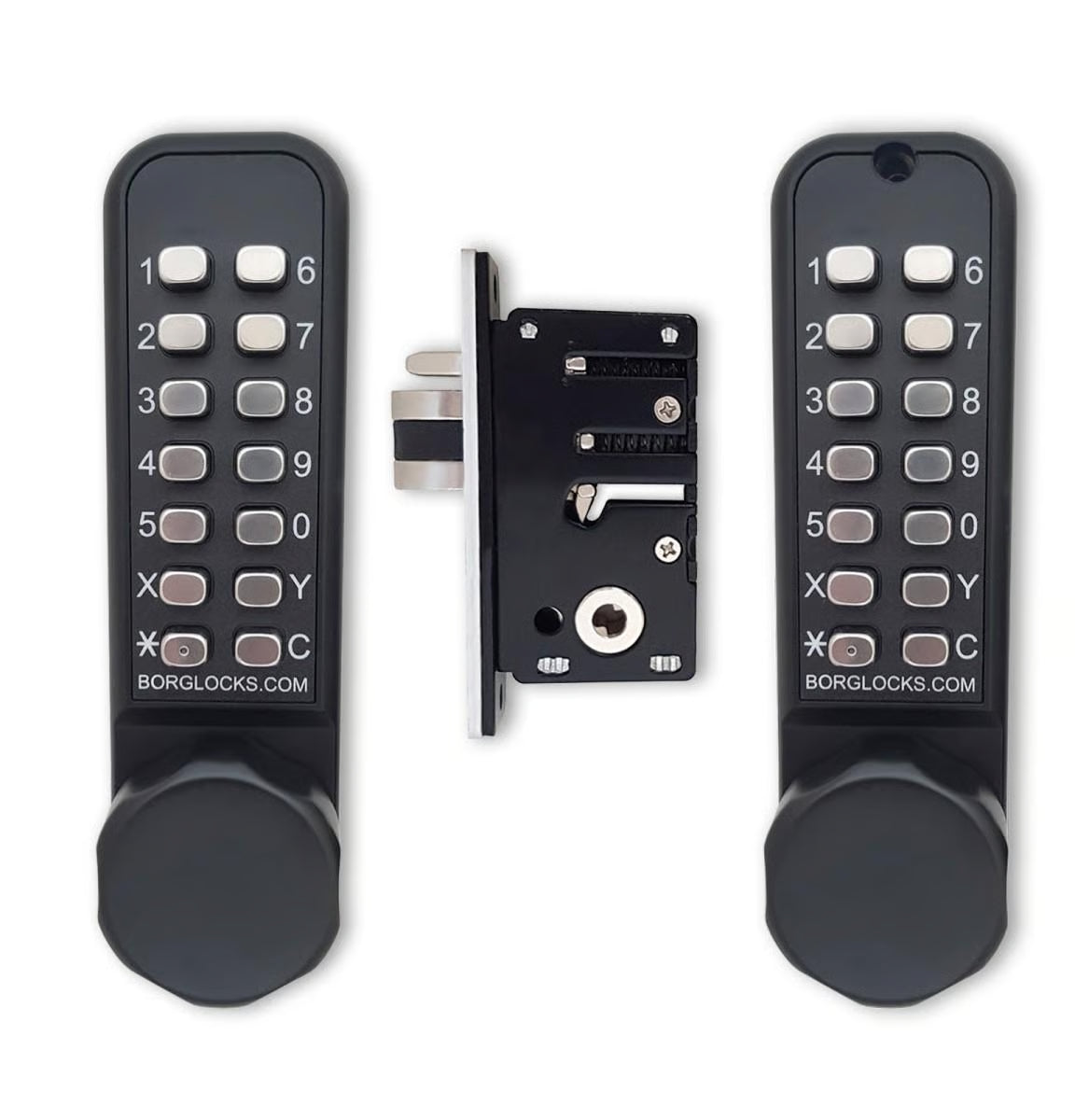 BL2622 ECP Easicode Pro Aluminium Latch Back To Back Digital Lock with Knob Turn Marine Grade