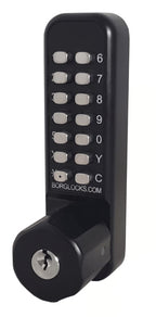 BL2771 ECP MG Easicode Pro Tubular Latch Back To Back Digital Lock with Knob Turn & Key Override Marine Grade