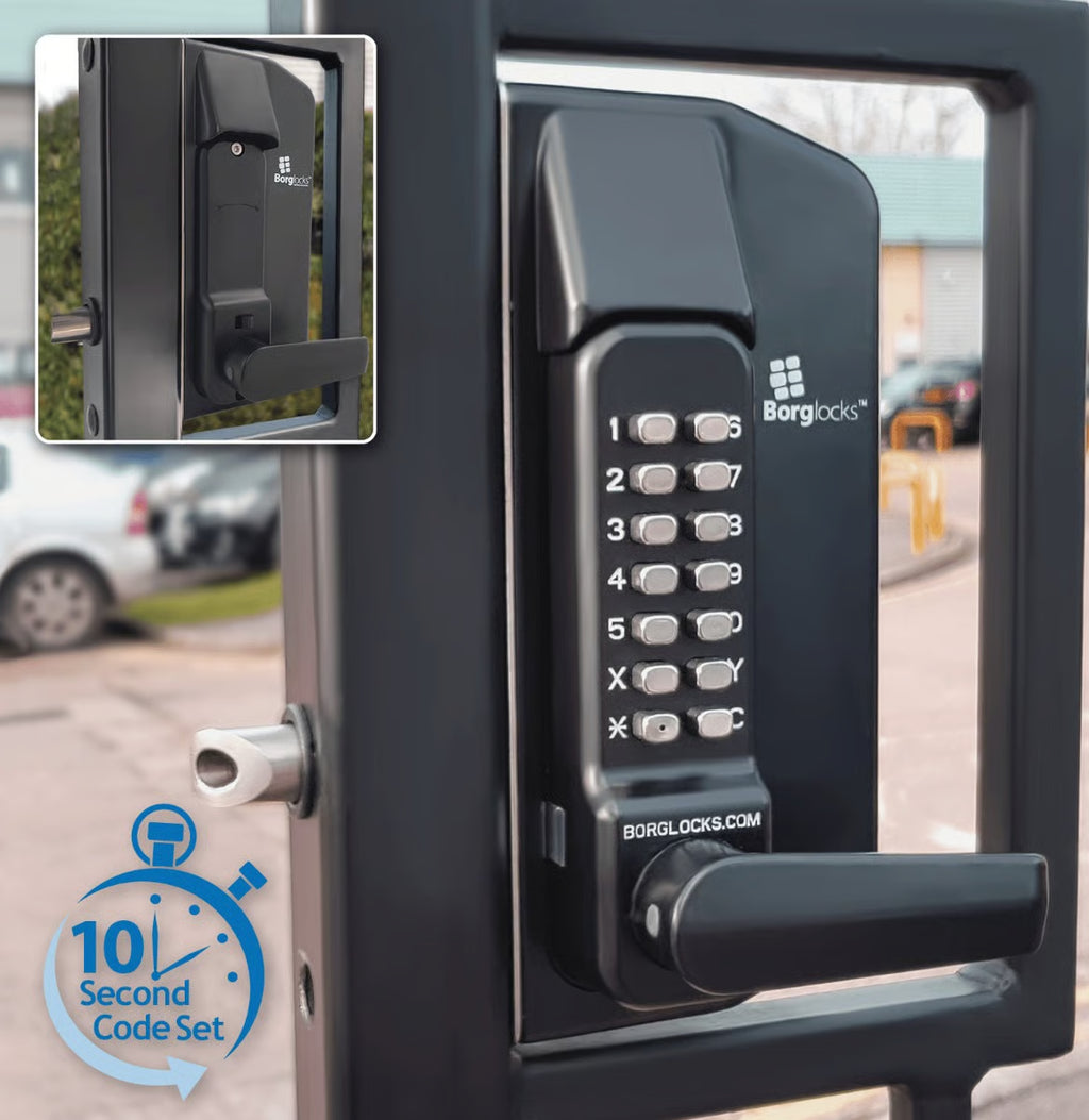 BL3400 ECP Easicode Pro Metal Gate Digital Lock with Lever Handle Marine Grade