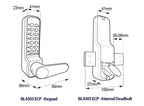 BL4305 ECP Easicode Pro Tubular Latch Digital Lock Marine Grade
