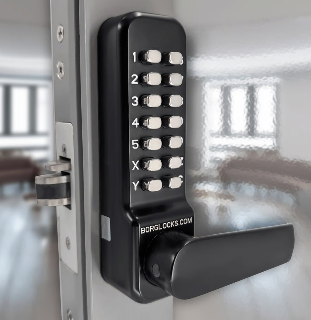 BL4402 Aluminium Latch Digital Lock with Holdback Marine Grade