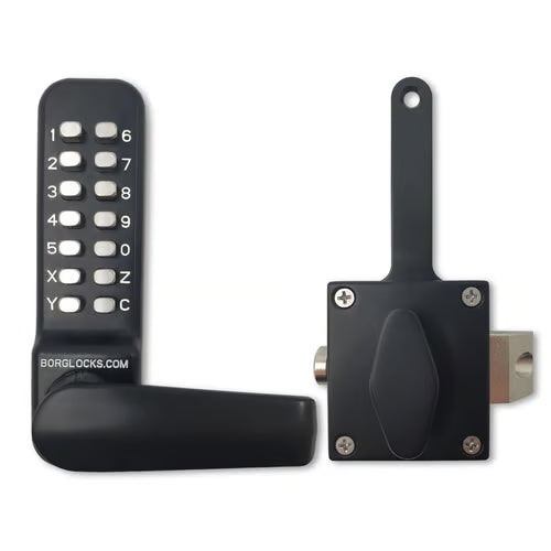 BL4409 Rim Fixed Slam Latch Digital Lock with Holdback Marine Grade