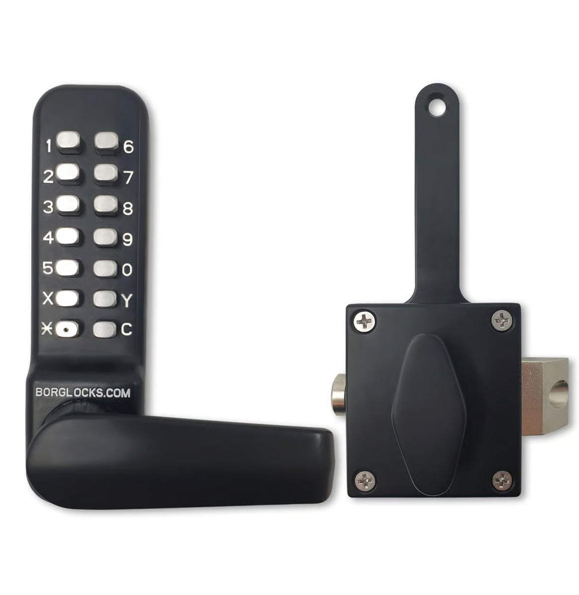 BL4409 ECP Easicode Pro Rim Fixed Latch Digital Lock with Holdback Marine Grade