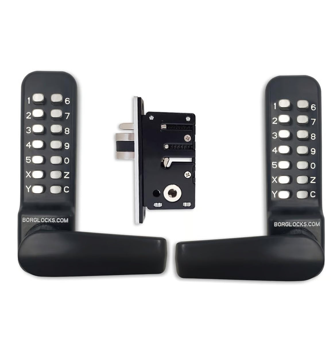 BL4442 Aluminium Latch Back To Back Digital Lock Marine Grade