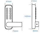 BL4442 Easicode Pro Aluminium Latch Back To Back Digital Lock Marine Grade