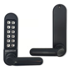 BL5200 Front & Back Plates Digital Lock with Round Lever Handle & Passage Mode Marine Grade