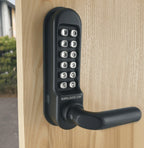 BL5200 Front & Back Plates Digital Lock with Round Lever Handle & Passage Mode Marine Grade