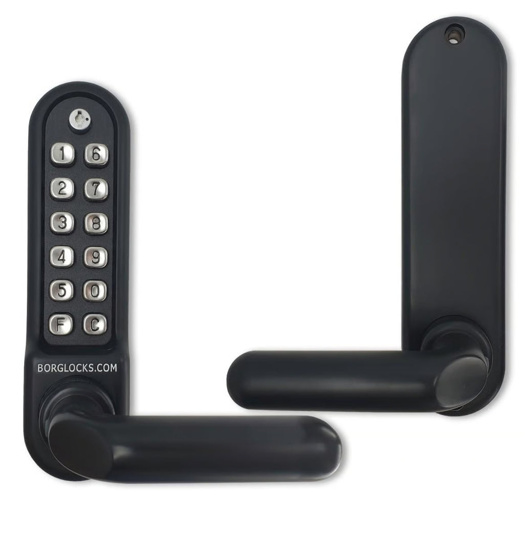 BL5200 ECP Easicode Pro Front & Back Plates Digital Lock with Round Lever Handle & Passage Mode Marine Grade