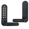 BL5200 ECP Easicode Pro Front & Back Plates Digital Lock with Round Lever Handle & Passage Mode Marine Grade