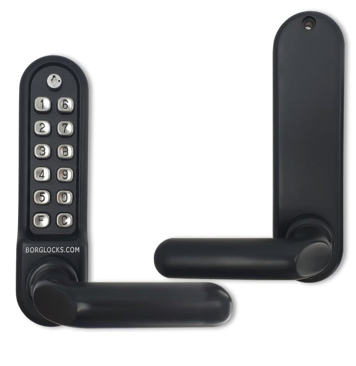 BL5200 ECP Easicode Pro Front & Back Plates Digital Lock with Round Lever Handle & Passage Mode Marine Grade