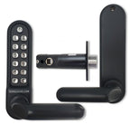BL5201 ECP Easicode Pro Tubular Latch Digital Lock with Round Lever Handle & Passage Mode Marine Grade