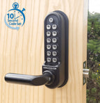 BL5201 ECP Easicode Pro Tubular Latch Digital Lock with Round Lever Handle & Passage Mode Marine Grade