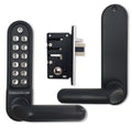 BL5202 ECP Easicode Pro Aluminium Latch Digital Lock with Round Lever Handle & Passage Mode Marine Grade