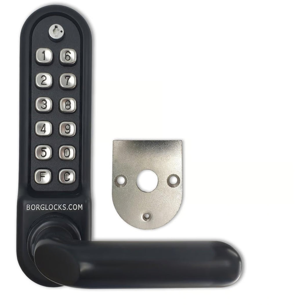 BL5208 ECP Easicode Pro Panic Version Digital Lock with Round Lever Handle & Passage Mode Marine Grade