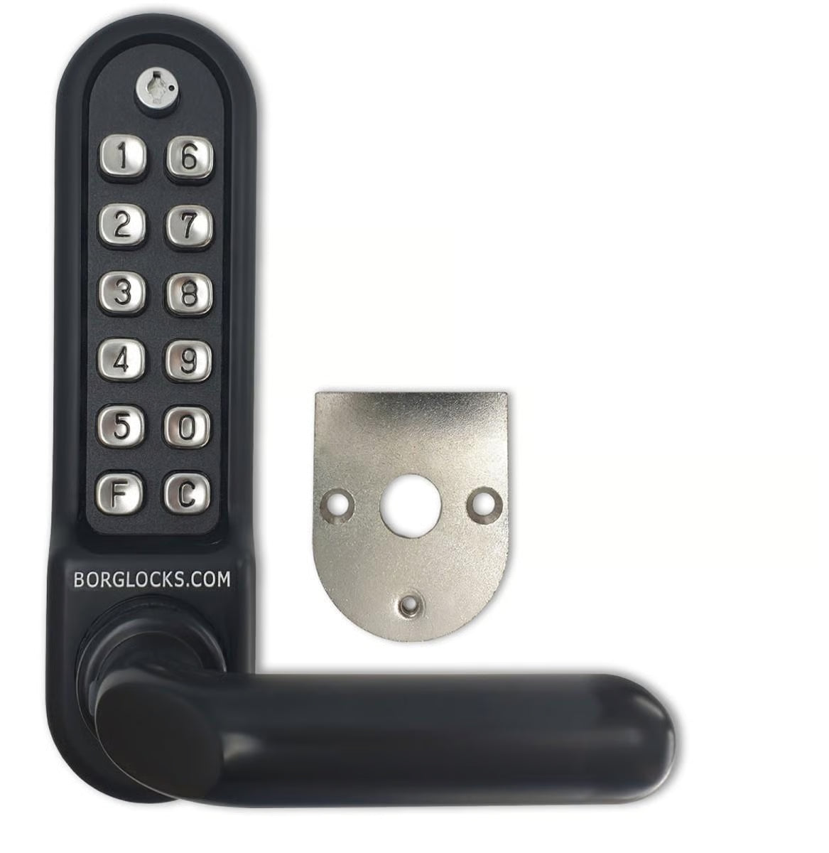BL5208 ECP Easicode Pro Panic Version Digital Lock with Round Lever Handle & Passage Mode Marine Grade