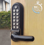 BL5208 ECP Easicode Pro Panic Version Digital Lock with Round Lever Handle & Passage Mode Marine Grade