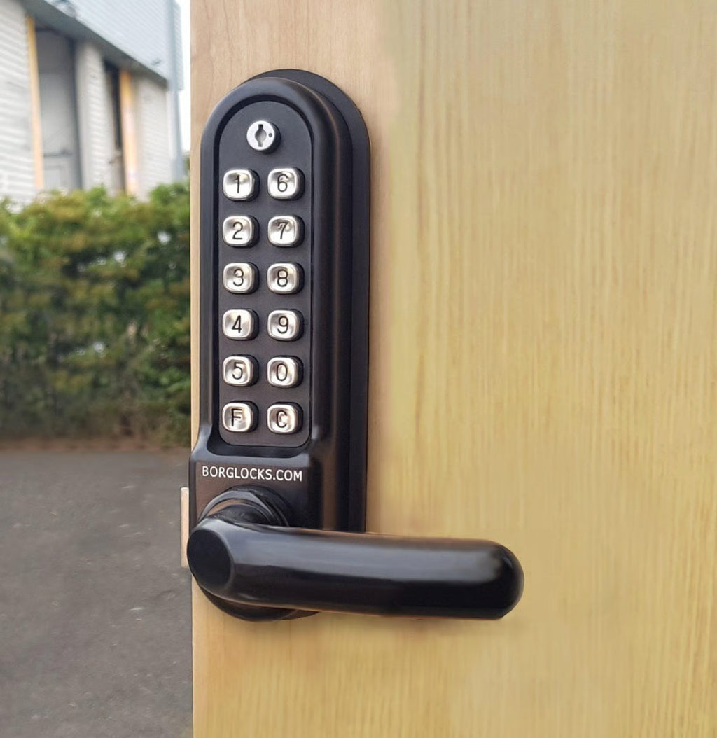 BL5251 ECP Easicode Pro Tubular Latch Back To Back Digital Lock with Round Lever Handle & Passage Mode Marine Grade