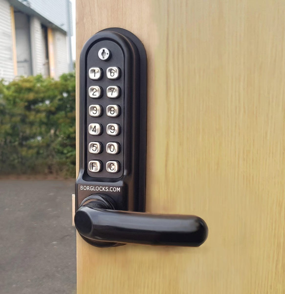 BL5251 ECP Easicode Pro Tubular Latch Back To Back Digital Lock with Round Lever Handle & Passage Mode Marine Grade