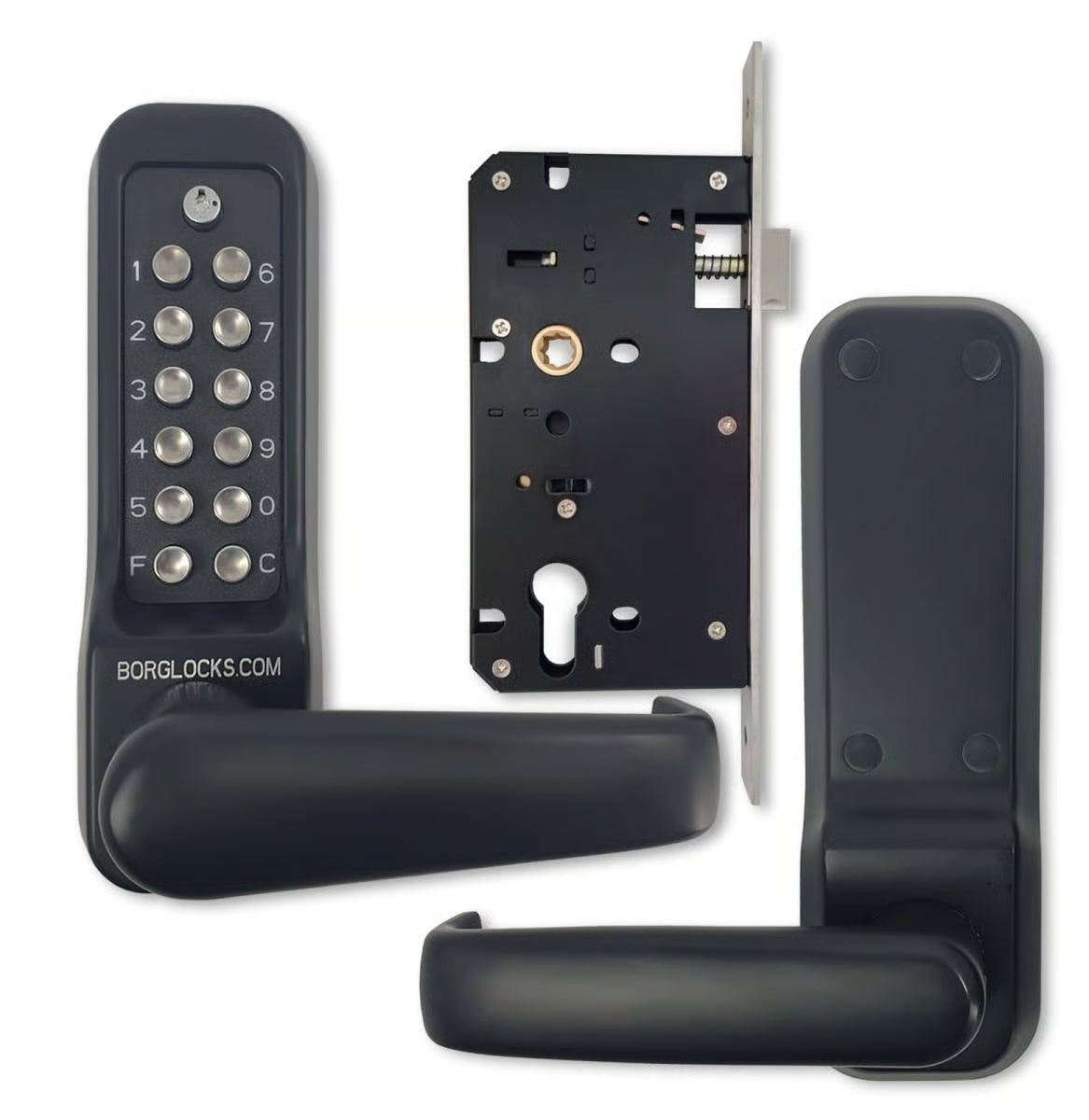 BL7003 ECP MG Easicode Pro Mortice Lockcase Digital Lock with Lever Handle Marine Grade