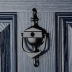 Decorative Urn Door Knocker With Spyhole
