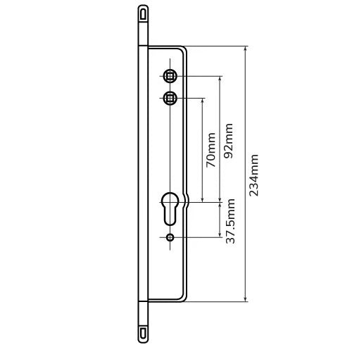 Surelock Passive Door Multipoint Gearbox Lift Lever