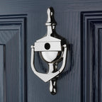 Decorative Urn Door Knocker With Spyhole