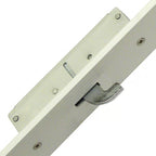 Crimebeater Latch Deadbolt 2 Hooks Flat 44mm White Faceplate Double Spindle Multipoint Door Lock