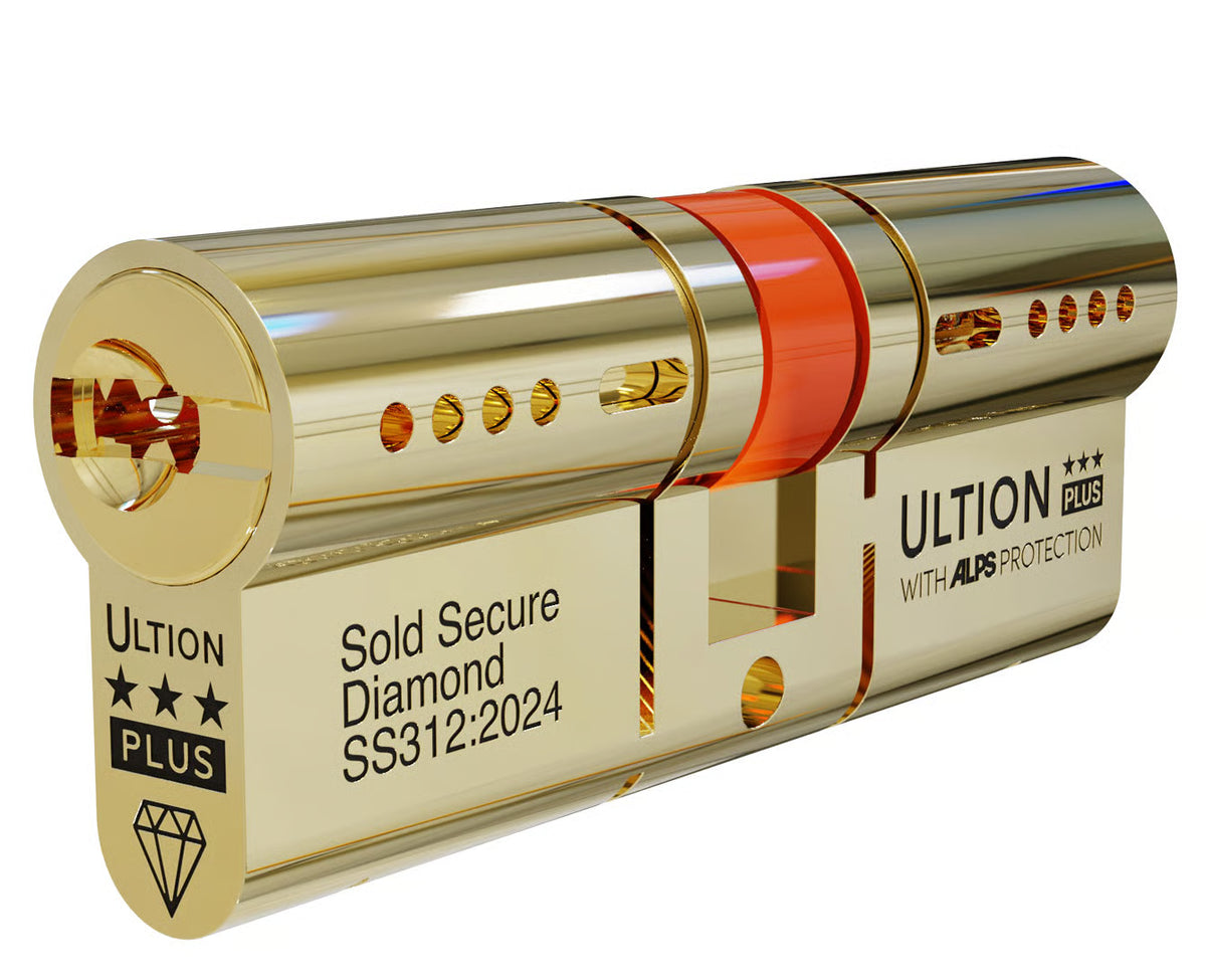 ALPS Plus Euro Double Cylinders British Standard Kitemarked TS007 3* Brass or Chrome