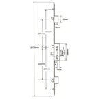 Latch Deadbolt 2 Hooks 2 Rollers Double Spindle Multipoint Door Lock