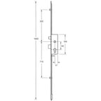 Europa Latch Deadbolt 2 Rollers Bottom Shootbolt Lift Lever Multipoint Door Lock
