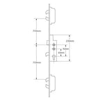 Duplex Latch 5 Hooks Double Spindle Multipoint Door Lock