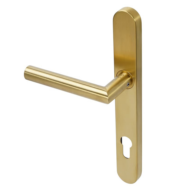 Group KM078C BLU Mitre Sprung Lever Door Handle (LEAD TIME: 2-3 DAYS)