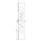 Latch 3 Hooks 2 Anti Lift Pins 4 Rollers Double Spindle Multipoint Door Lock
